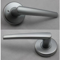 LOCKWOOD DOOR HANDLE VELOCITY SPIRE L2 PRIVACY LEVERSET SATIN PEARL VEL2/L2SP