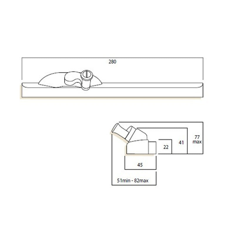 WHITCO WINDOW CHAIN WINDER MK8 NON LOCKABLE BROWN W370213