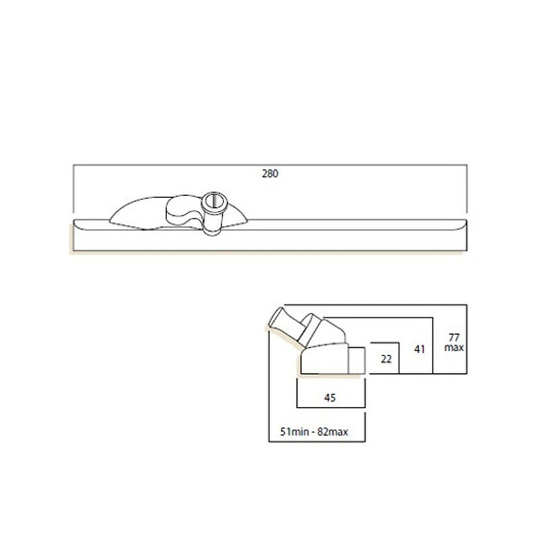 WHITCO WINDOW CHAIN WINDER MK8 WHITE STANDARD NON LOCKABLE W370216