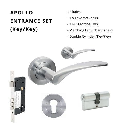 ZANDA APOLLO - Brushed Nickel, Satin Chrome