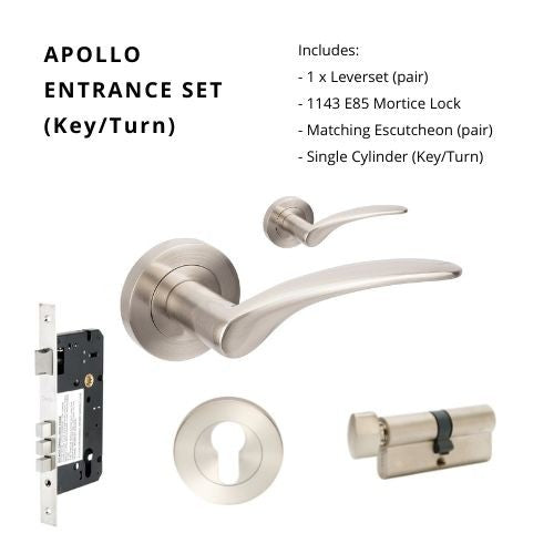 ZANDA APOLLO - Brushed Nickel, Satin Chrome