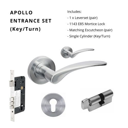 ZANDA APOLLO - Brushed Nickel, Satin Chrome