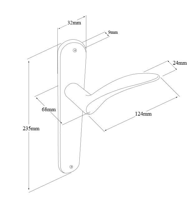 ZANDA APOLLO LONGPLATE HANDLE