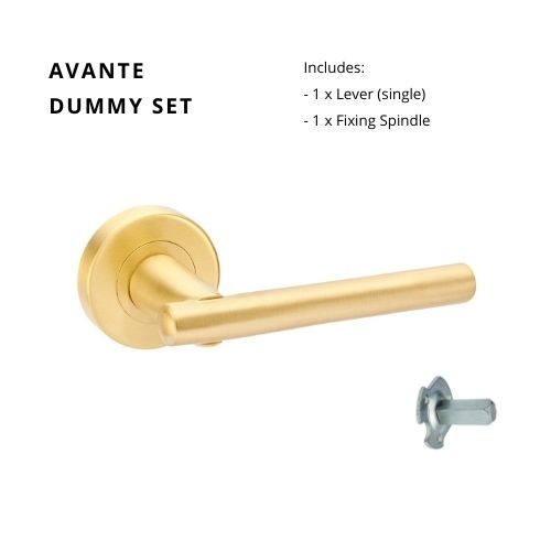 ZANDA AVANTE DOOR HANDLE– SATIN BRASS