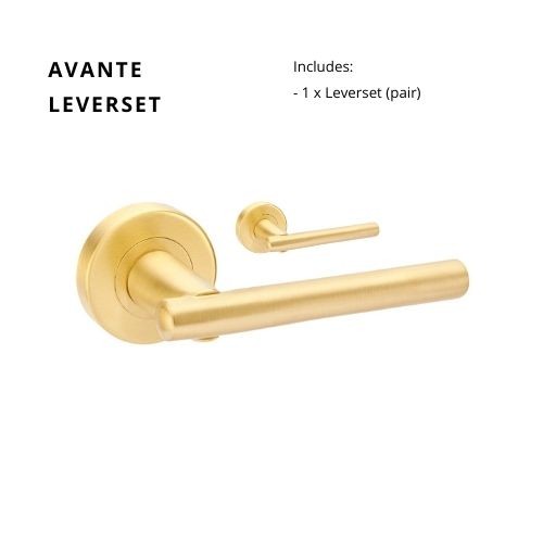 ZANDA AVANTE DOOR HANDLE– SATIN BRASS