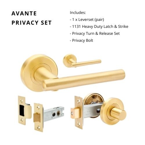 ZANDA AVANTE DOOR HANDLE– SATIN BRASS