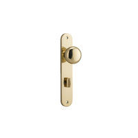 IVER CAMBRIDGE DOOR KNOB ON OVAL BACKPLATE - CUSTOMISE TO YOUR NEEDS