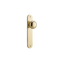 IVER CAMBRIDGE DOOR KNOB ON OVAL BACKPLATE - CUSTOMISE TO YOUR NEEDS