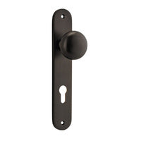 IVER CAMBRIDGE DOOR KNOB ON OVAL BACKPLATE - CUSTOMISE TO YOUR NEEDS