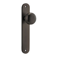 IVER CAMBRIDGE DOOR KNOB ON OVAL BACKPLATE - CUSTOMISE TO YOUR NEEDS