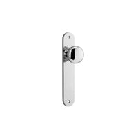 IVER CAMBRIDGE DOOR KNOB ON OVAL BACKPLATE - CUSTOMISE TO YOUR NEEDS