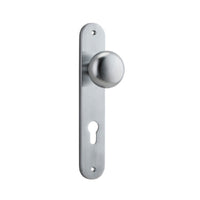 IVER CAMBRIDGE DOOR KNOB ON OVAL BACKPLATE - CUSTOMISE TO YOUR NEEDS