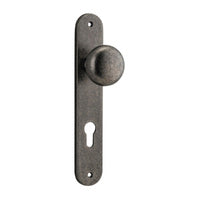 IVER CAMBRIDGE DOOR KNOB ON OVAL BACKPLATE - CUSTOMISE TO YOUR NEEDS