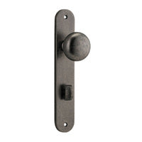 IVER CAMBRIDGE DOOR KNOB ON OVAL BACKPLATE - CUSTOMISE TO YOUR NEEDS