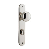 IVER CAMBRIDGE DOOR KNOB ON OVAL BACKPLATE - CUSTOMISE TO YOUR NEEDS