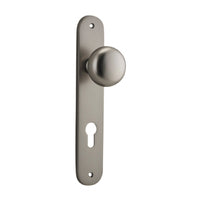 IVER CAMBRIDGE DOOR KNOB ON OVAL BACKPLATE - CUSTOMISE TO YOUR NEEDS