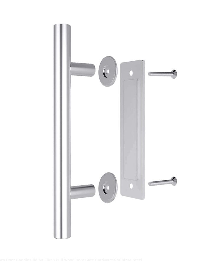 ZANDA BARN DOOR HARDWARE KIT (PULL HANDLE & FLUSH PULL)