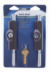 Carbine CBS C500 Wafer Patio Bolt, C4 Wafer No Barrel , Twin Display Pack, Brown