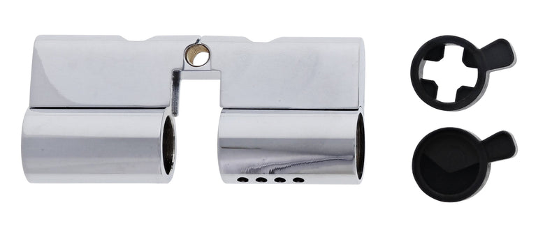 Carbine Euro / Profile Cylinder Housing, Fixed and Lazy Cam  6 pin, Double cylinder, Boxed, Chrome Plate