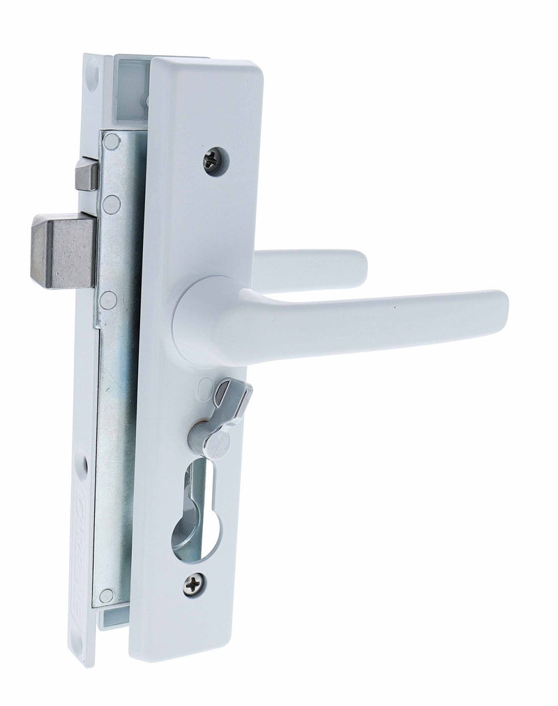 Carbine CSDL Screen Door Lock, Less cylinder, White