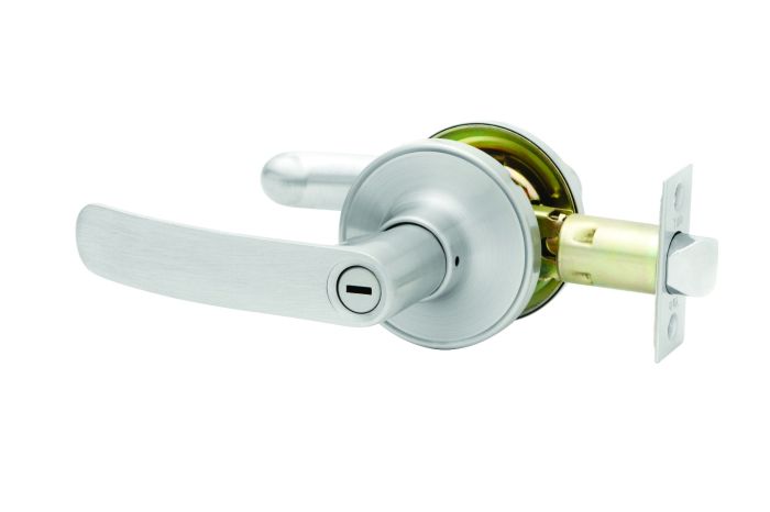 YL2 FLAIR LEVER PRIVACY SET DP Satin Chrome