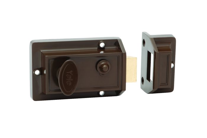 YALE NIGHTLATCH DP Brown