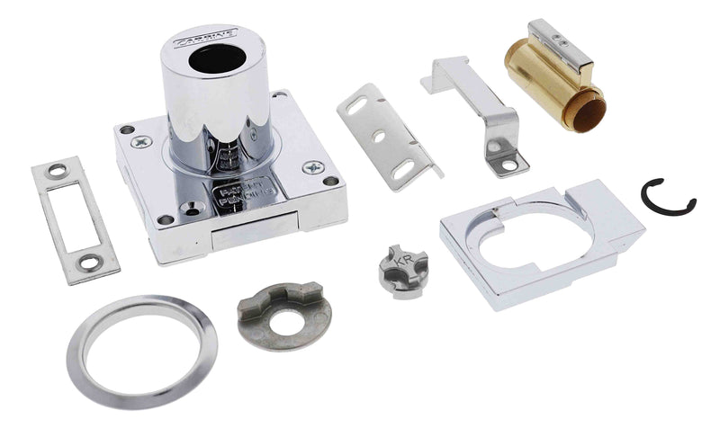 Carbine CCL Cupboard Lock , Bolt Or Latch, No Barrel , Boxed, Chrome Plate