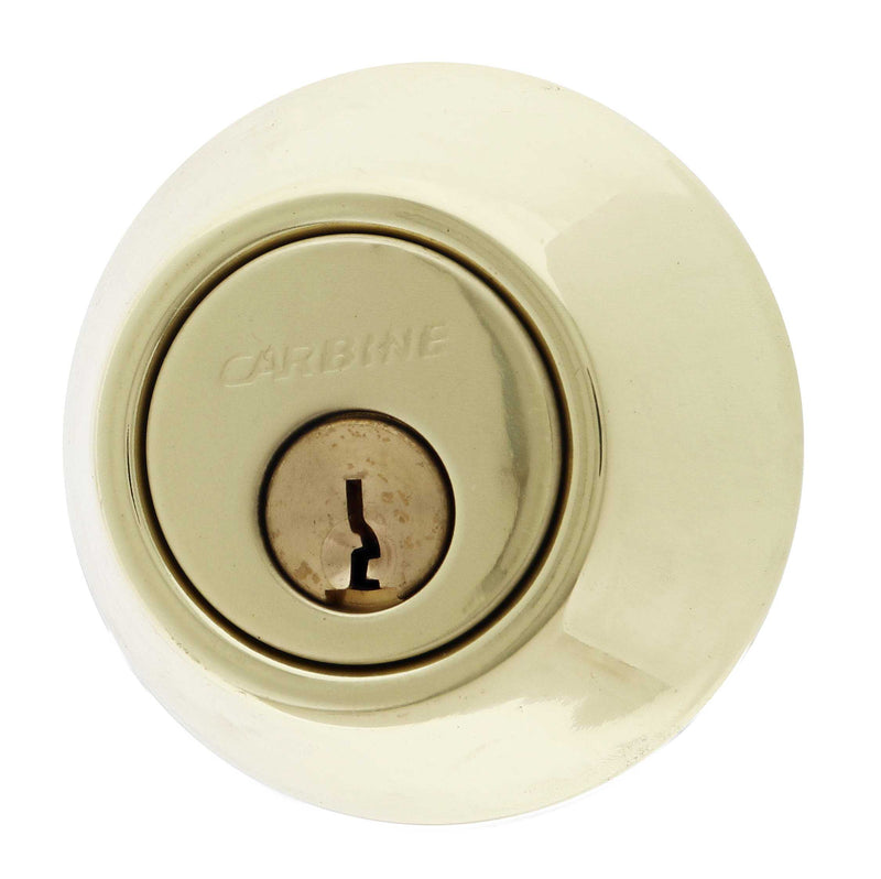 Carbine LB Residential Series Standard Cylinder and Turn Deadbolt, 60-70mm backset, C4 Keyed to Differ , Display Pack, Polished Brass