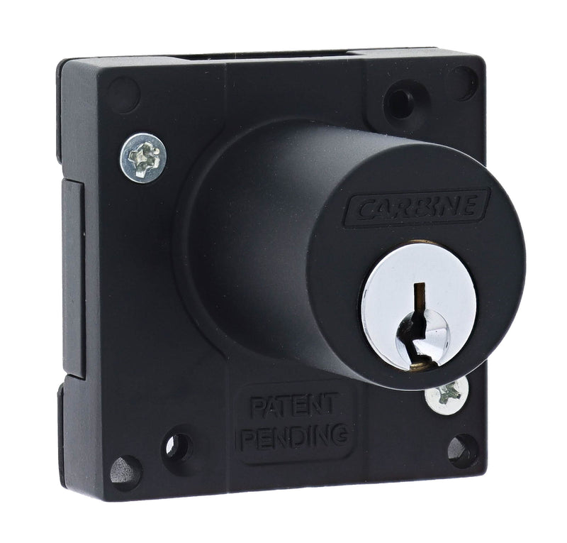 Carbine CCL Cupboard Lock , Bolt Or Latch, Keyed Alike KA1, Boxed, Matte Black