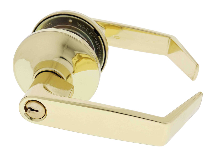 Carbine Rosehill Tiebolt Entrance set, 60-70mm backset, C4 Keyed to Differ, Boxed, Polished Brass