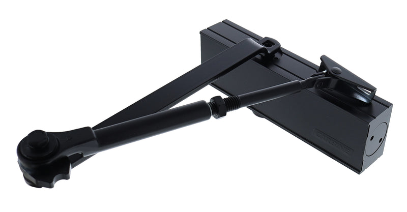 Carbine CDC-1 Radius EN2-4 40kg - 80kg door closer, Matte Black, with Hold open arm