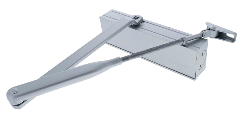 Carbine CDC-1 Radius EN2-4 40kg - 80kg door closer, Silver, with Backcheck