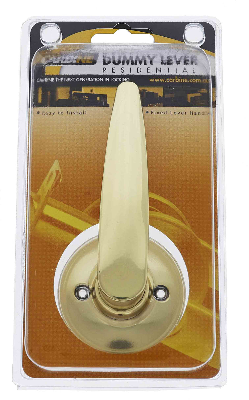 Carbine Kingston SL7000 Tiebolt Standard Dummy Lever set,   , Display Pack, Polished Brass