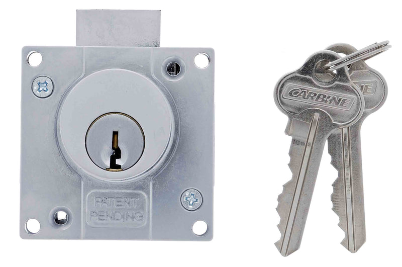 Carbine CCL Cupboard Lock Non branded, Bolt Or Latch, Keyed to Differ , Boxed, Satin Chrome