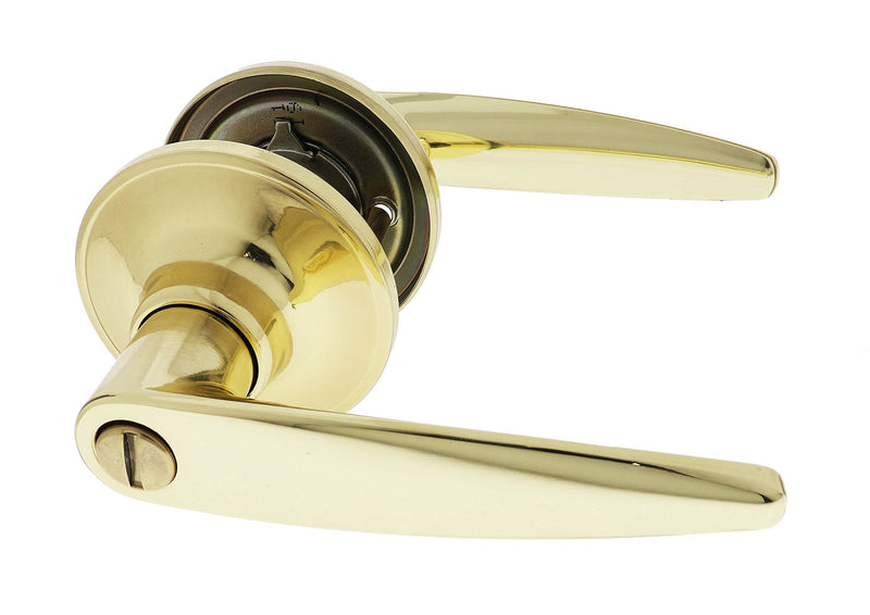 Carbine Kingston SL7000 Tiebolt Standard Privacy Lever set,   , Display Pack, Polished Brass