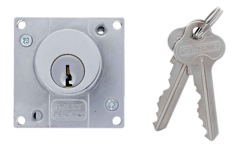 Carbine CCL Cupboard Lock Non branded, Bolt Or Latch, Keyed to Differ , Boxed, Satin Chrome