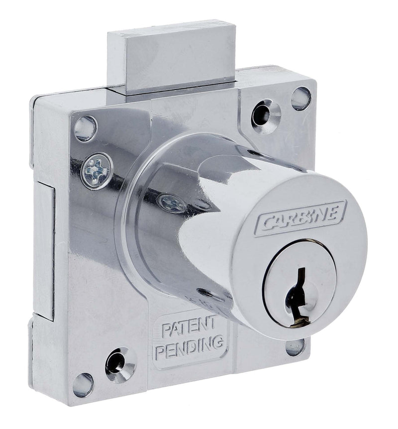 Carbine CCL Cupboard Lock , Bolt Or Latch, Keyed Alike KA1, Boxed, Chrome Plate