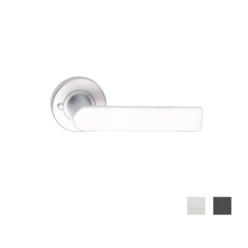 DORMAKABA 8300/14PV VISION DOOR LEVER HANDLE ON ROUND ROSE PRIVACY