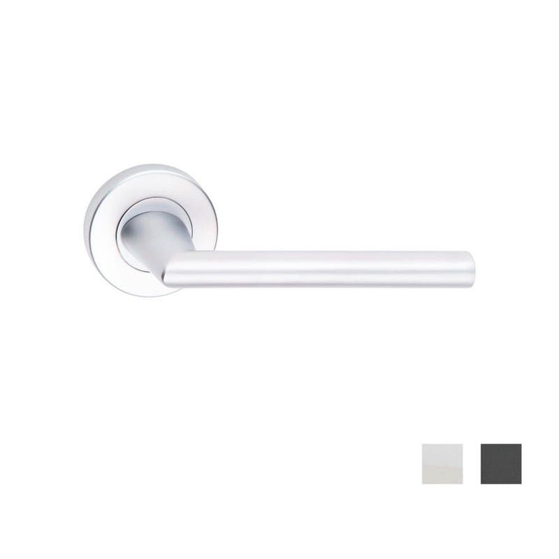 DORMAKABA 8300/8 VISION DOOR LEVER HANDLE ON ROUND ROSE PASSAGE - CUSTOMISE TO YOUR NEED