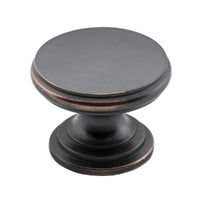 Tradco Flat Cupboard Knob - Available In Various Finishes and Sizes