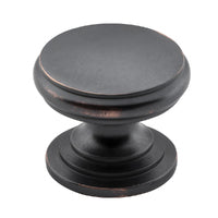 Tradco Flat Cupboard Knob - Available In Various Finishes and Sizes