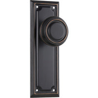 Tradco Edwardian Door Knob on Rectangular Backplate - Customise to your needs