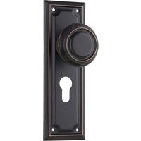 Tradco Edwardian Door Knob on Rectangular Backplate - Customise to your needs