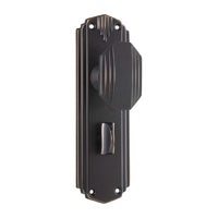 Tradco Napier Art Deco Door Knob on Backplate - Customise your needs