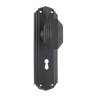 Tradco Napier Art Deco Door Knob on Backplate - Customise your needs