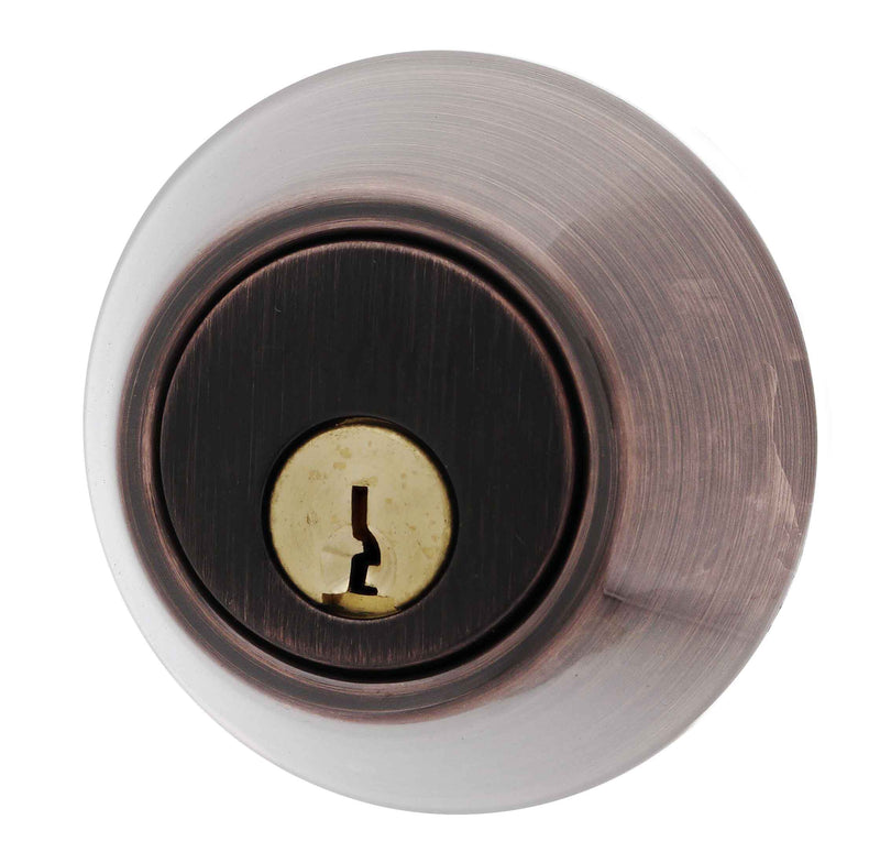 Carbine LB Residential Series Standard Cylinder and Turn Deadbolt, 60-70mm backset, C4 Keyed to Differ , Display Pack, Antique Bronze