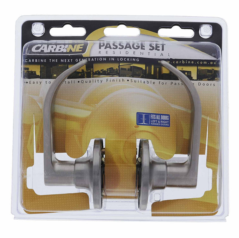 Carbine Empire SL8000 Tiebolt Standard Passage Lever set,  , Display Pack, Chrome Plate