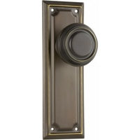 Tradco Edwardian Door Knob on Rectangular Backplate - Customise to your needs