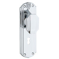 Tradco Napier Art Deco Door Knob on Backplate - Customise your needs