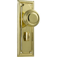 Tradco Edwardian Door Knob on Rectangular Backplate - Customise to your needs